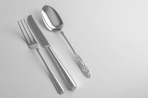 AI generated Knife and Fork in the concept of dining and gastronomy photo