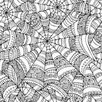 spider web seamless pattern vector