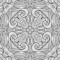 Abstract vector decorative ethnic hand drawn sketchy contour sea