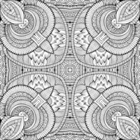 Abstract vector decorative nature ethnic hand drawn pattern