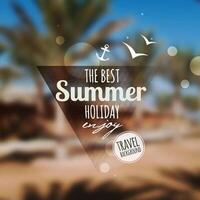 Creative graphic message for your summer design vector