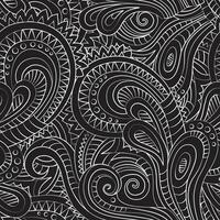 Decorative floral ornamental seamless pattern vector