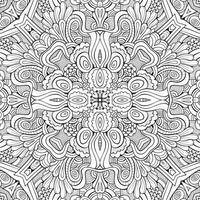 Abstract vector decorative nature ethnic hand drawn pattern