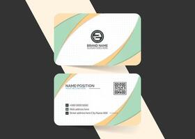 Modern abstract business card template design vector