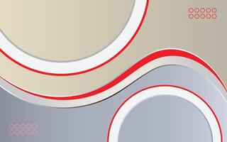 abstract background with red and white circles vector