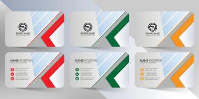 Clean and unique professional business card template vector