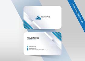 Clean and unique professional business card template, visiting card vector