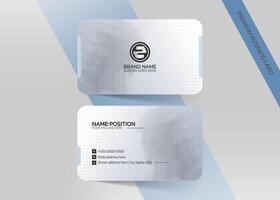 Double sided business card design template vector