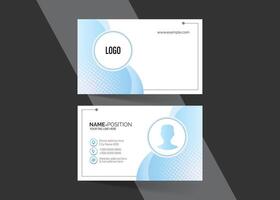 Corporate business card layout vector