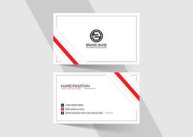 Simple and clean business card template and name card design vector