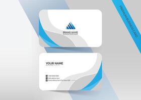 Clean and unique professional business card template, visiting card vector