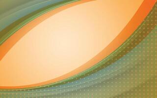 Abstract background with orange and green waves. Abstract green and orange texture vector