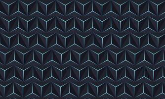Abstract 3D Geometric Seamless Pattern. Vector Illustration
