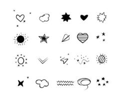 vector graphic elements set