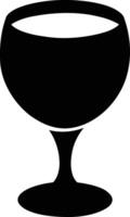 vino vaso silueta vector