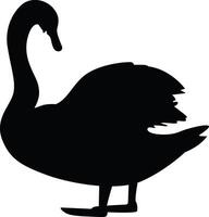 Swan Silhouette Vector