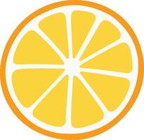 Lemon Slice Clipart Vector Illustration