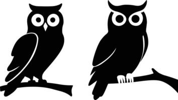 Owl Silhouette Vector Illustration