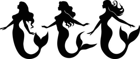 Mermaid Silhouette Vector