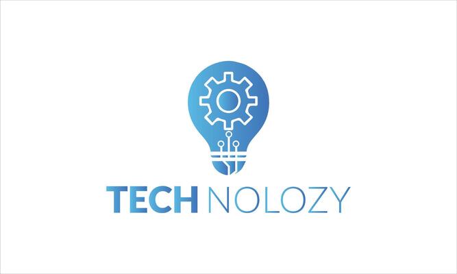 Modern Tech Bulb logo designs concept, Pixel Technology Bulb Idea logo template