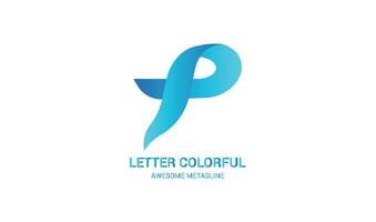 Latter P Logo Template vector Abstract Monogram Symbol