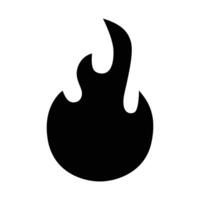 Fire sign. Fire flame icon isolated on white background. Vector illustration. EPS 10