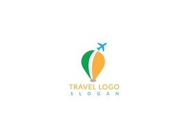 Vector logo design templates for map point with  airlines, airplane tickets, travel agencies - planes and emblems