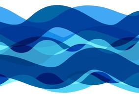 abstract blue waves background vector