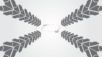 retro futuristic background with white and black color vector