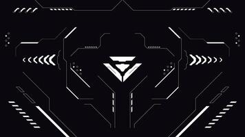 retro futuristic background with white and black color vector