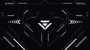 retro futuristic background with white and black color vector