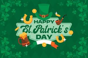 St patricks day background Vector Illustration