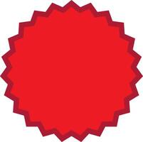 Red Stamp Badge vector