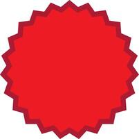 Red Stamp Badge vector