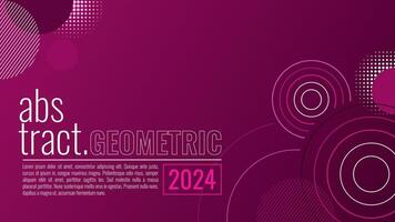 Elegant abstract geometric with gradient background. Geometric design background. Pink purple gradient background vector