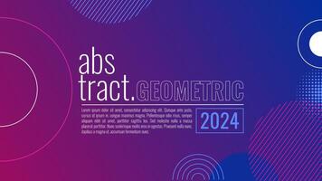 moderno resumen antecedentes con geométrico y formas elemento. azul y rosado degradado antecedentes. vector