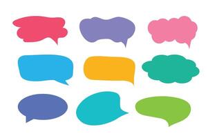 Set of callout, speech bubbles, chats, elements icons, vector illustration.