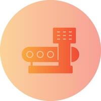 Machine Settings Gradient Circle Icon vector