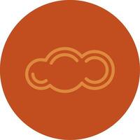 Cloud Line Multi color Icon vector