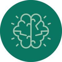 Brainstorming Line Multi color Icon vector