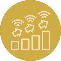 Elevate Echo Line Multi color Icon vector