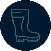 Safety Boot Line Multi color Icon vector