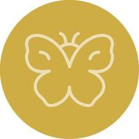 Butterfly Line Multi color Icon vector