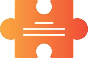 Puzzle Piece Solid Multi Gradient Icon vector