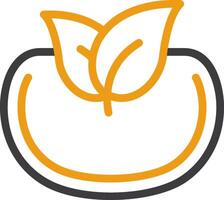 Tea Leaves Two Color Icon vector