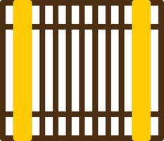 Bamboo Mat Yellow Lieanr Circle Icon vector