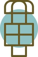 Hopscotch Linear Circle Icon vector