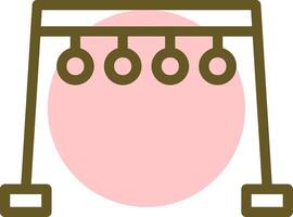 Monkey Bars Linear Circle Icon vector