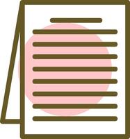 Document Linear Circle Icon vector