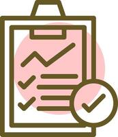 Audit Linear Circle Icon vector